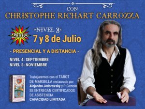 Actividades de Tarot , Psicomagia y Metagenealogia con  Christophe Richart Carrozza en Argentina